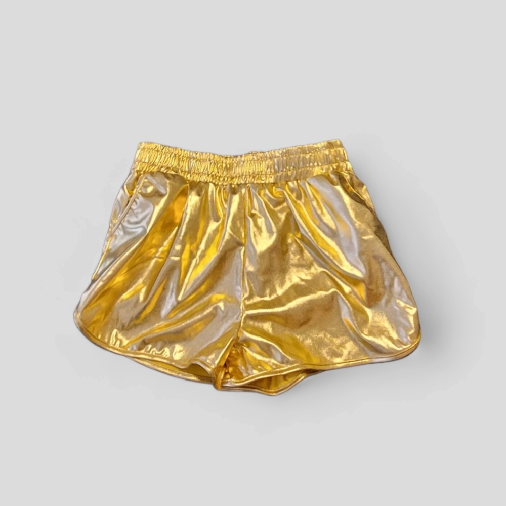 Metallic Gold Shorts